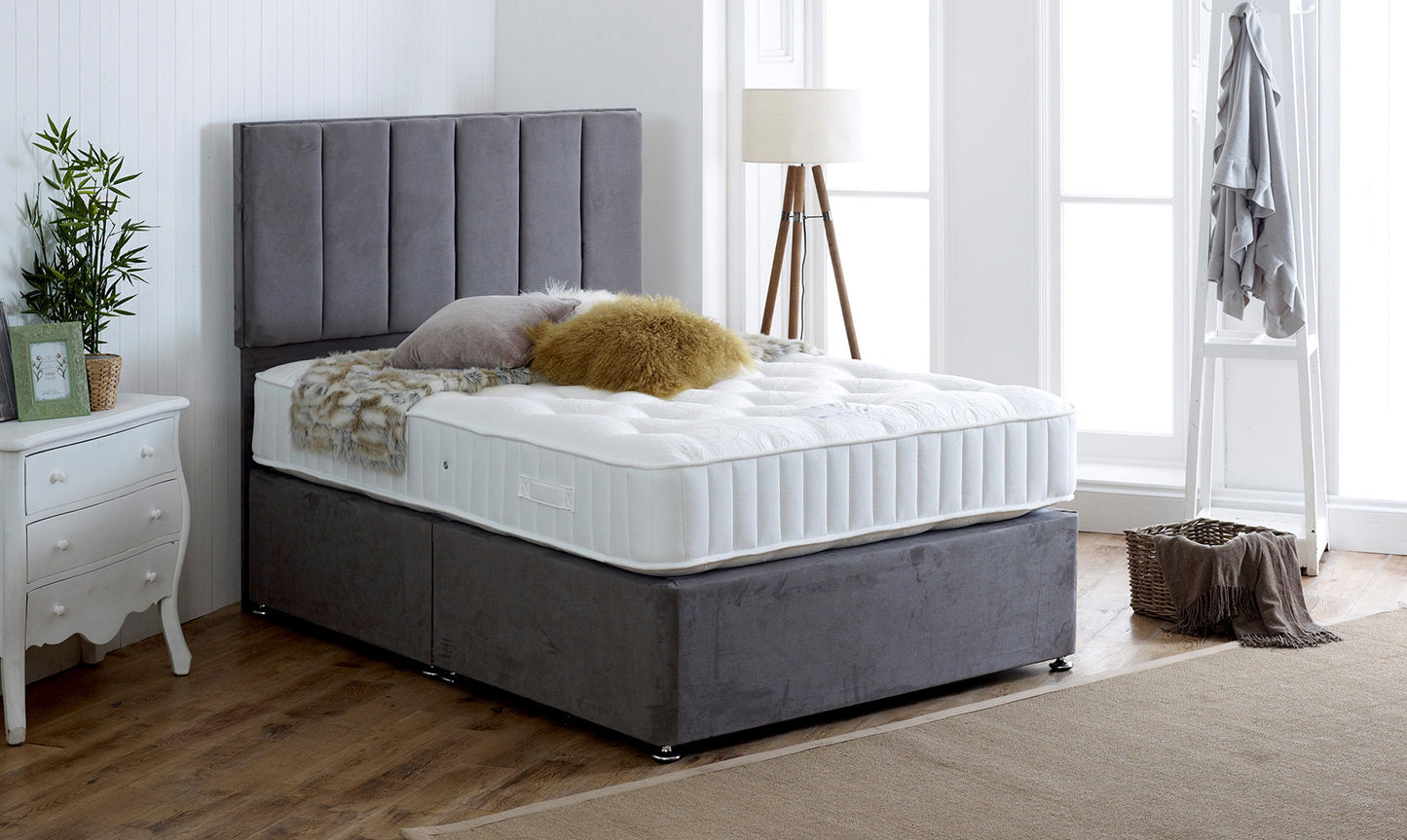 100% Natural Wool & Cotton 1000 Pocket Spring Mattress (Medium)
