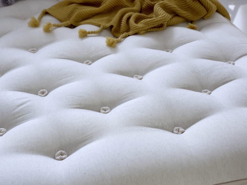 100% Natural, Wool,Cashmere,Cotton, Silk 4000 Air Suspension Pocket Spring Mattress