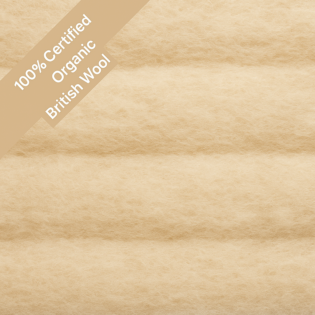 100% Organic Wool & Cotton Quilted 1500 Pocket Spring Mattress